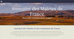 Desktop Screenshot of annuaire-des-mairies.com