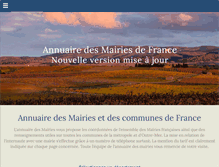 Tablet Screenshot of annuaire-des-mairies.com